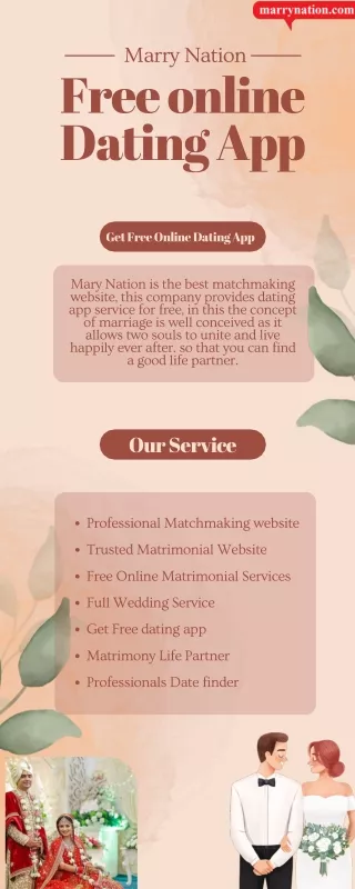 Get Free Online Dating App Service