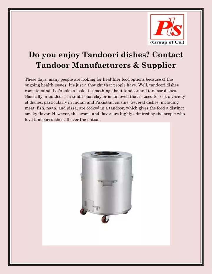 do you enjoy tandoori dishes contact tandoor