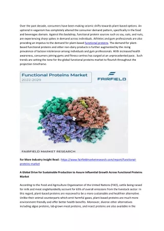 Functional Proteins Market