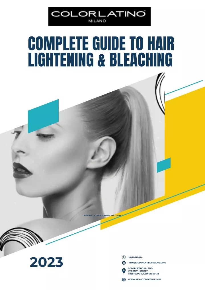 complete guide to hair lightening bleaching