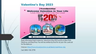 Book Valentines Day flight tickets