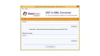 DataVare OLM to EML Converter tool