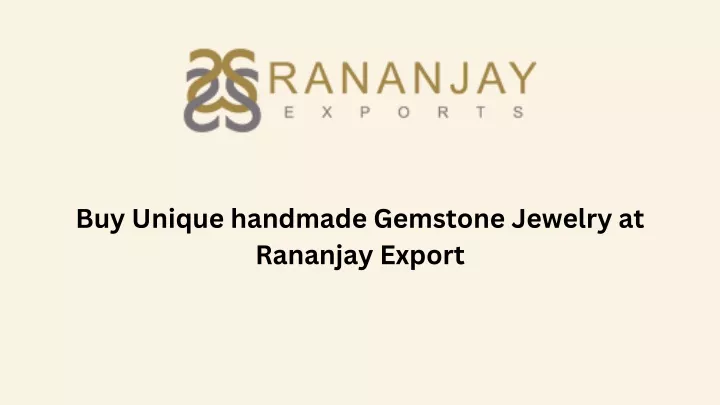 buy unique handmade gemstone jewelry at rananjay
