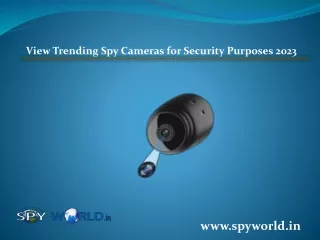 View Trending Spy Cameras for Security Purposes 2023