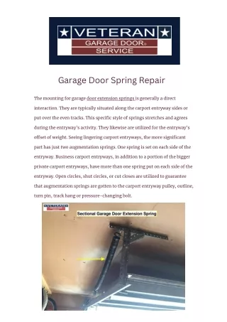 Garage Door Spring Repair