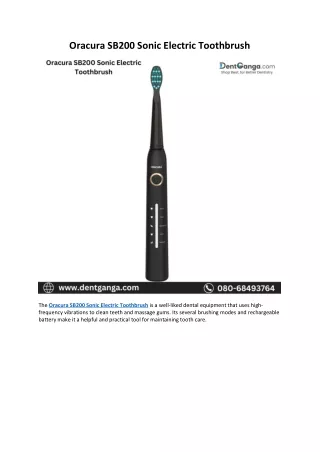 Oracura SB200 Sonic Electric Toothbrush - Dent Ganga