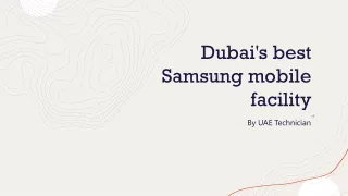 Samsung mobile repair in Dubai