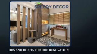 Dos And Don’ts For Hdb Renovation