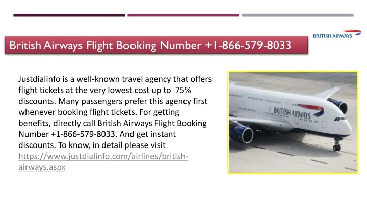 british airways flight booking number