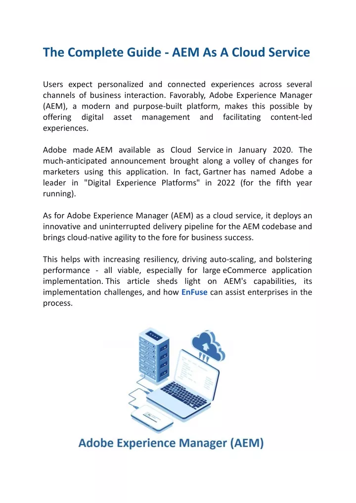 Ppt The Complete Guide Aem As A Cloud Service Powerpoint