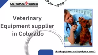 veterinary equipment supplier in Colorado