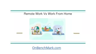 remote work vs work from home