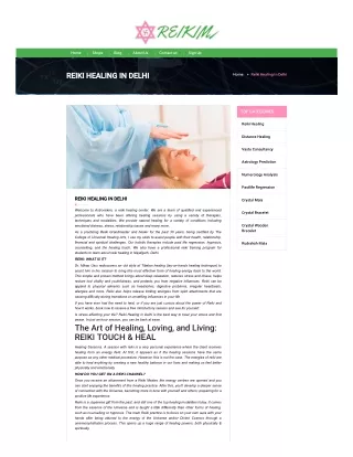 Reiki Healing Service In Delhi