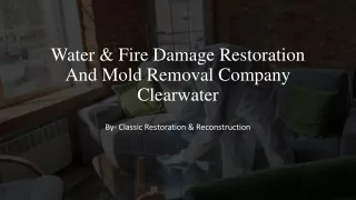 _ Water & Fire Damage Restoration And Mold Removal Company Clearwater