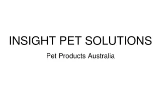 Pet Products Australia