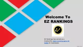 _EZ RANKINGS- digital marketing agency in India