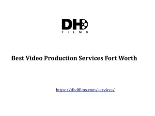 Best Video Production Services Fort Worth