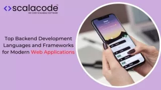 Top Backend Development Languages and Frameworks for Modern Web Applications
