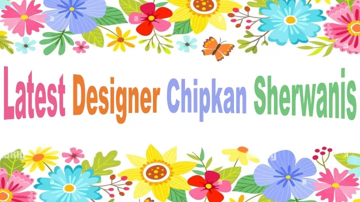 latest designer chipkan sherwanis