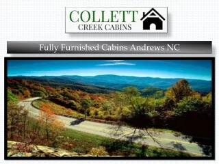 Fully Furnished Cabins Andrews NC