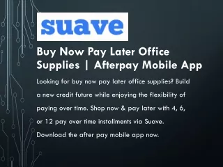 Buy Now Pay Later Office Supplies | Afterpay Mobile App
