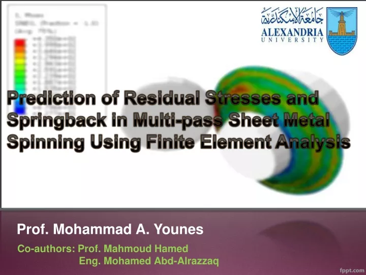 co authors prof mahmoud hamed eng mohamed abd alrazzaq