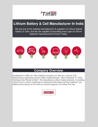 Tiitan Company Overview