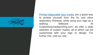 Seeking The Best Printed Disposable Face Masks