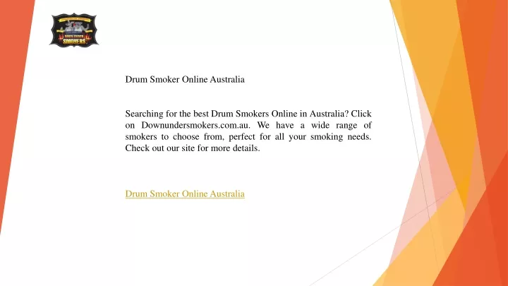 drum smoker online australia searching