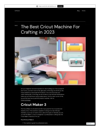 The Best Cricut Machine For Crafting In 2023