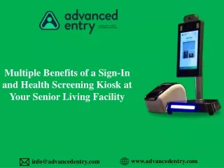 Multiple Benefits of a Sign-In and Health Screening Kiosk at Your Senior Living Facility