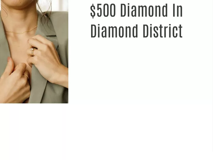 500 diamond in diamond district