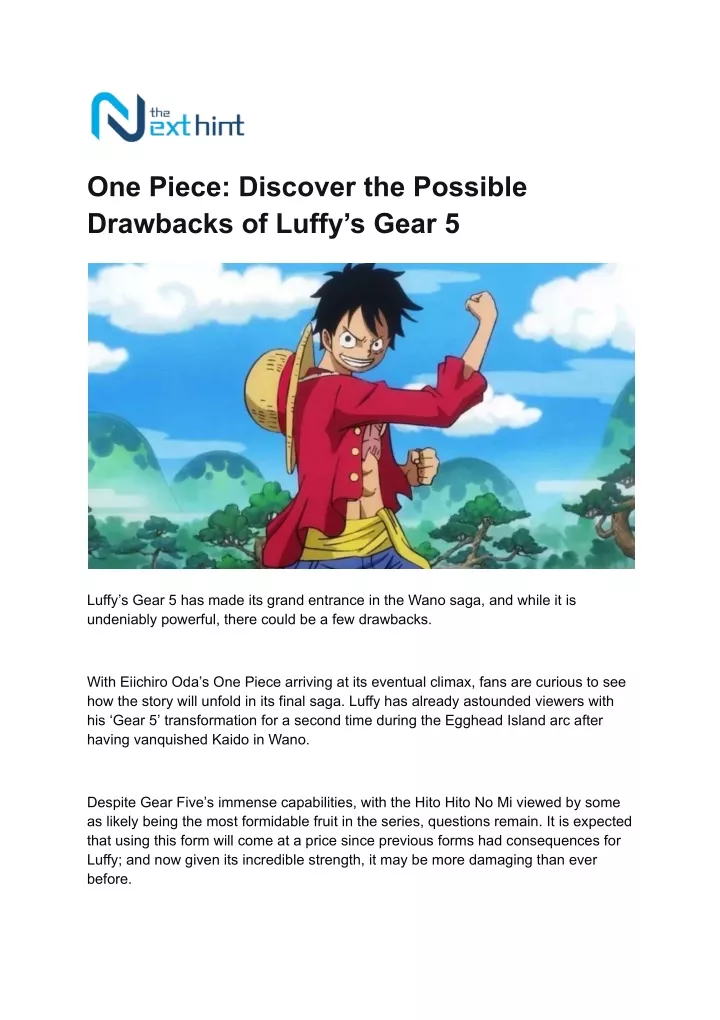 one piece discover the possible drawbacks