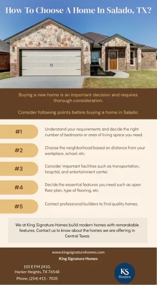 How To Choose A Home In Salado, TX