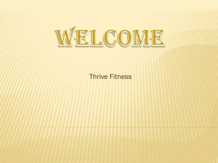 thrive fitness