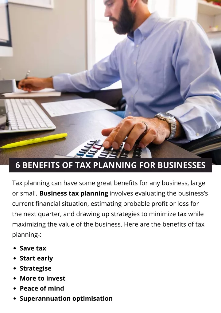 6 benefits of tax planning for businesses