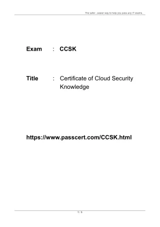 the safer easier way to help you pass any it exams