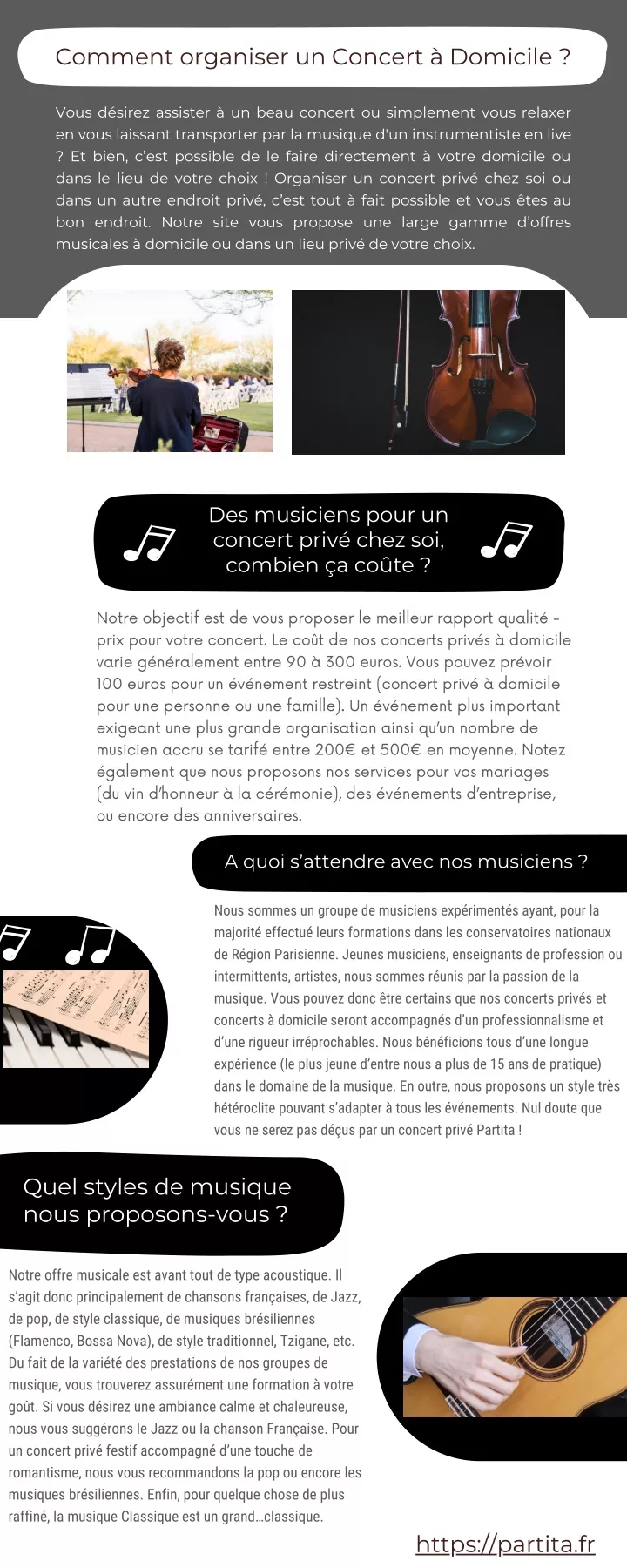 comment organiser un concert domicile