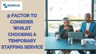 5 factor to 5 factor to consider consider whilst