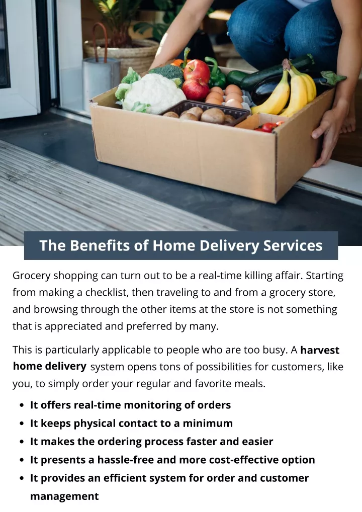 essay about home delivery