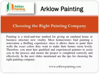 House painter near me - Arklow Painting