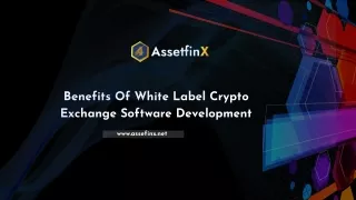 Benefits of White label Crypto Exchange Software