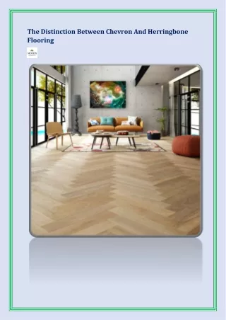 the distinction between chevron and herringbone