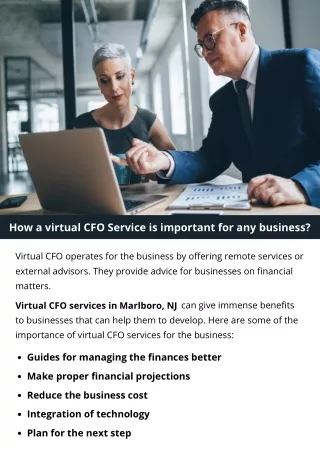 how a virtual cfo service is important