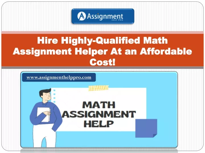 hire highly qualified math assignment helper