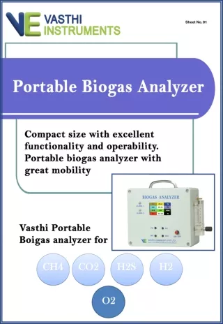 Portable Biogas Analyzer