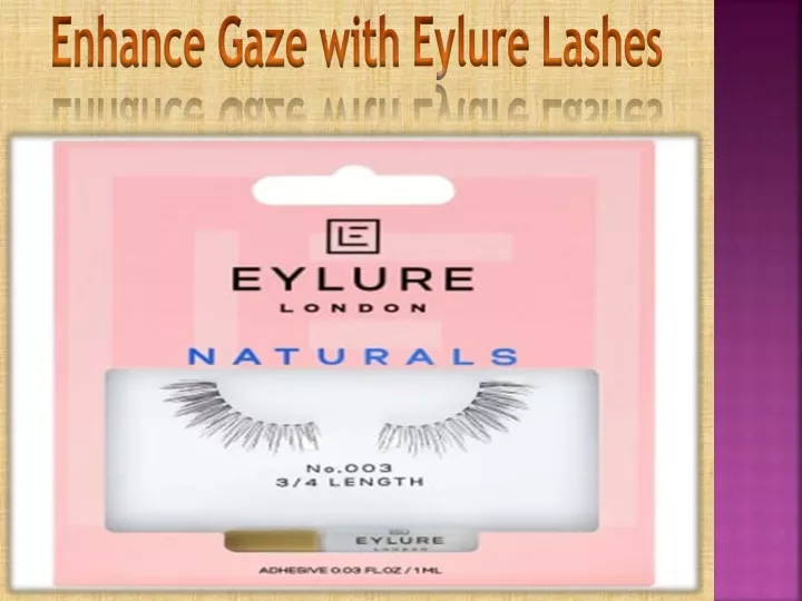 enhance gaze with eylure lashes