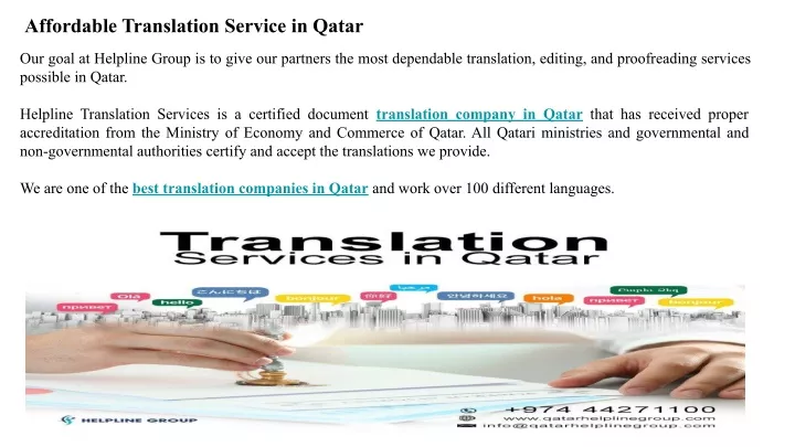 affordable translation service in qatar
