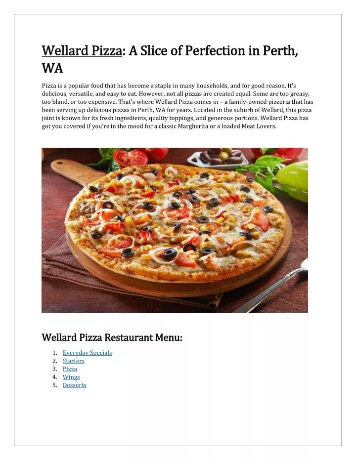 wellard pizza wellard pizza a slice of perfection
