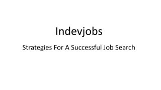 Strategies For A Successful Job Search